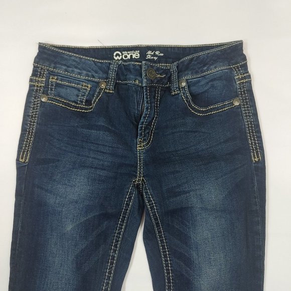 WAREHOUSE One Mid Rise Skinny Jeans - Picture 1 of 5
